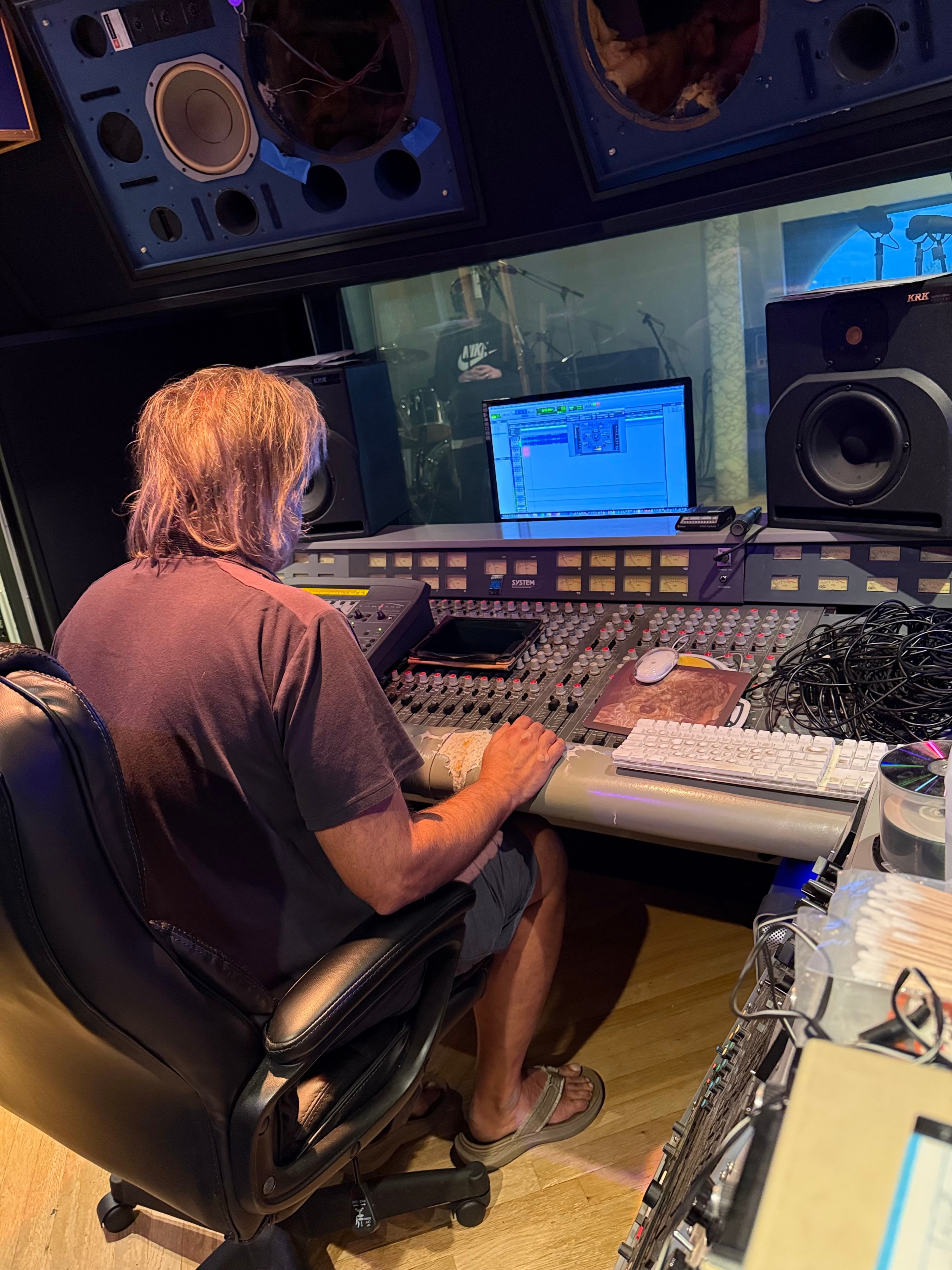 In the studio